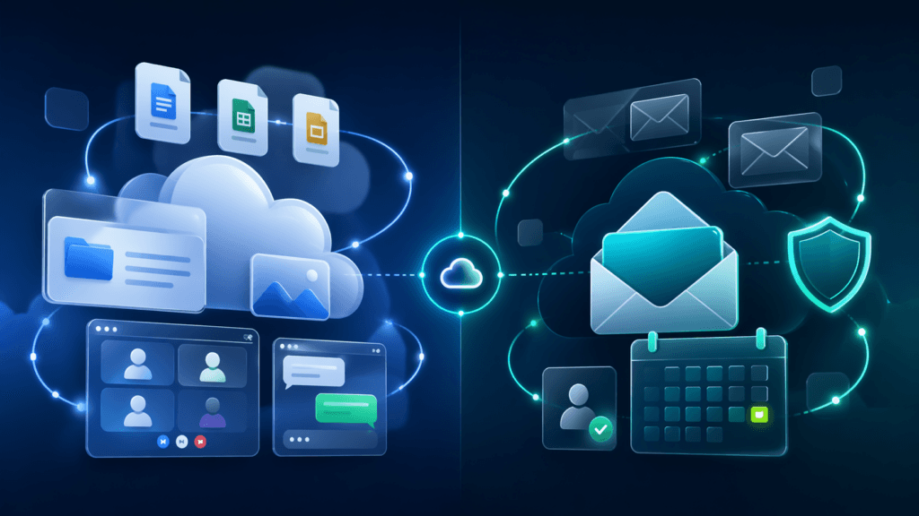 Google Workspace vs Microsoft Exchange comparativa 2026 correo empresarial en la nube